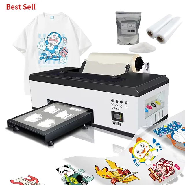 

HUACAI NEW DIY T-shirt Printing Machine A3+ A3 PET Film Transfer DTF Printer L1800 1390