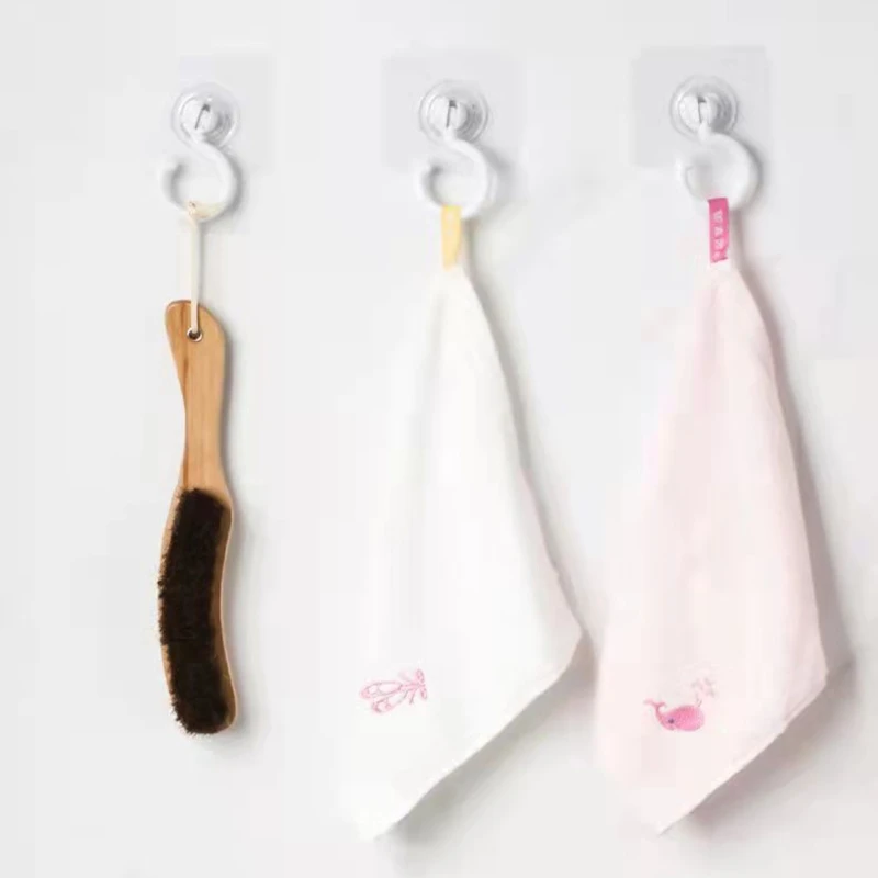 Self Adhesive Hooks 10pcs/set 360 Rotatable Ceiling Hooks Heavy Duty for Home Kitchen Bedroom Office Storage Hooks