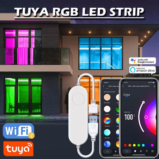 Smart Zigbee USB Led Lights Tuya Wifi RGB led Strip DC5V 5050 Smart Led TV  Back Lighting Wok With Alexa Google Home