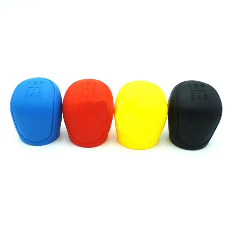 Hand Brake Cover Gear Head Cover 2Pcs Universal Manual Gear Shift Collars Car Silicone Gear Head Shift Knob Cover Handbrake Grip Car Hand Brake Covers Case