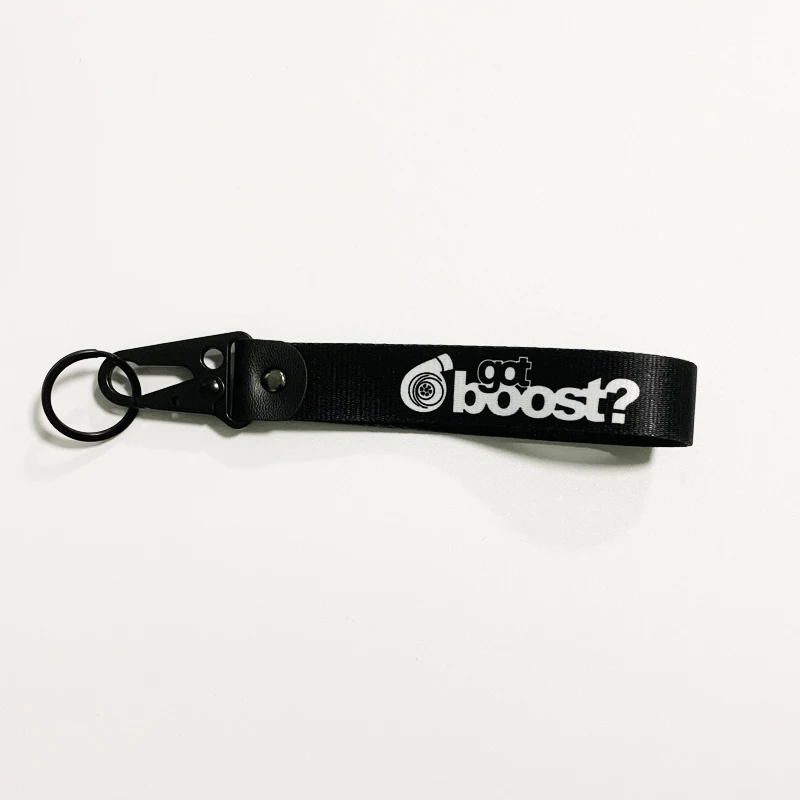 

Car Motorcycle Keychain Nylon Thermal Transfer Key Ring Lanyard Refit Gift Race For Turbo Boost Bmw Lexus Tesla Auto Accessories