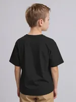 T-shirt 7e anniversaire pour garçon, numéro 67 et motif Lightning Bolt, col rond, manches courtes, tenue de fête pour 7 ans 2