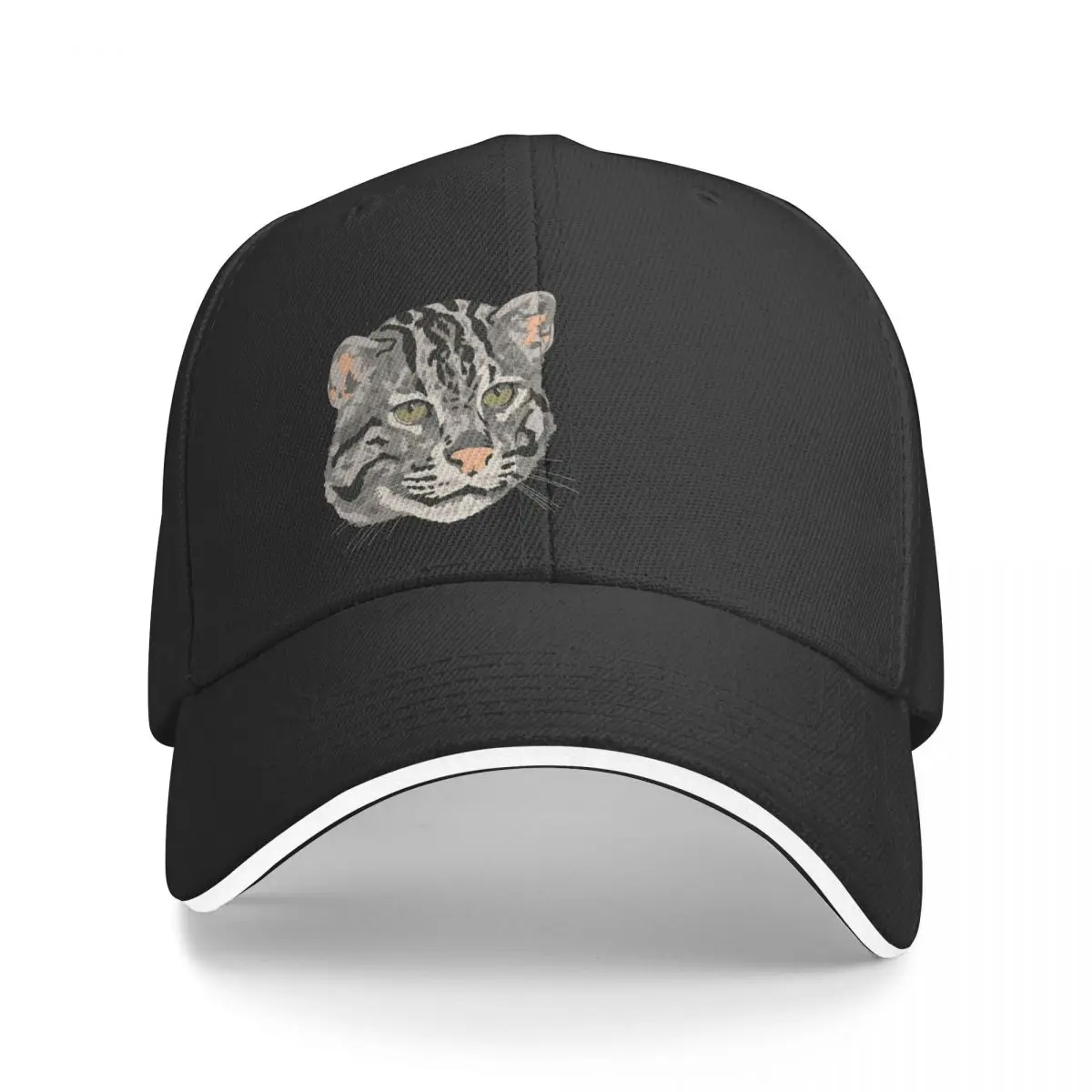 

New Fishing Cat Face Baseball Cap Snap Back Hat Gentleman Hat Sunhat sun hat Hat Men Women's