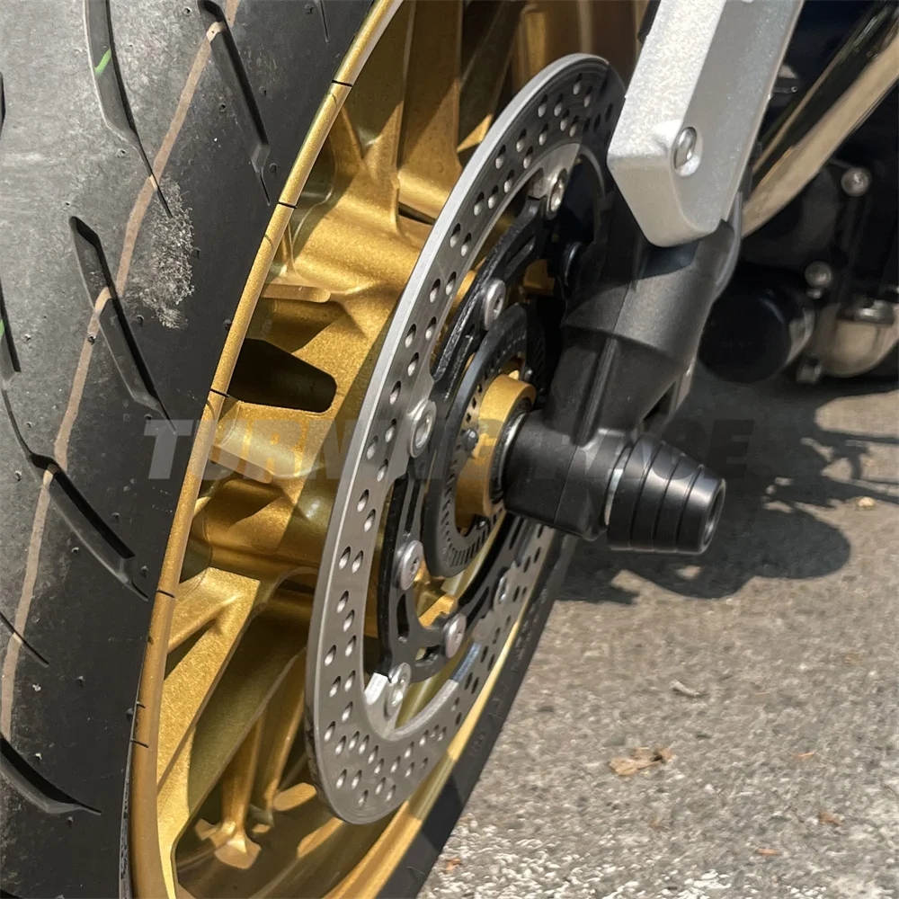 Motorcycle Axle Fork Slider Z900RS Front Rear Axle Fork Slider For KAWASAKI Z900 RS CAFE-Z900-Accessories Wheel Protector