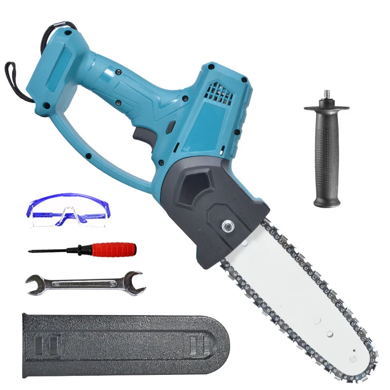 

8 Inch 1080W Electric Chain Saw Cordless Chainsaw Wood Cutters Bracket Motor Chain Saw Power Tool For Makita 18V Battery