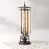Wenge Brush Holder, Circular Rotating Storage Rack, Chinese Style, Solid Wood Ornaments, Calligraphy Supplies, Hanging Shelves 1