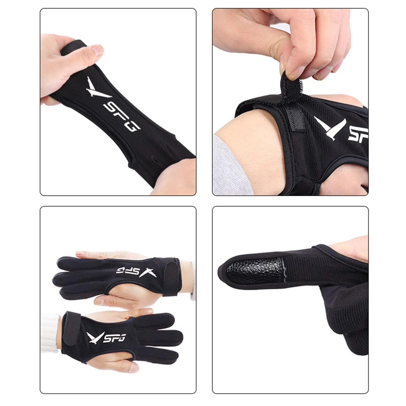 1 Piece Hunting Leather Three Finger for Youth Adult Beginner
