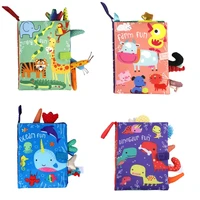 Interactive Montessori Soft Toy Polyester Cloth Book Stimulation Reading Book Early Learning Gift for Baby Teaching Book 1