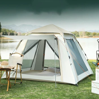 Large Size Outdoor 3-4P One-Touch Camping Tent 1