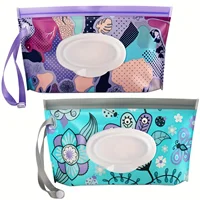2pcs/set Wipes Containers Reusable Portable Wet Wipe Pouch Wipe Dispenser Container Travel Wet Wipe Holder Thanksgiving Day Gift 1