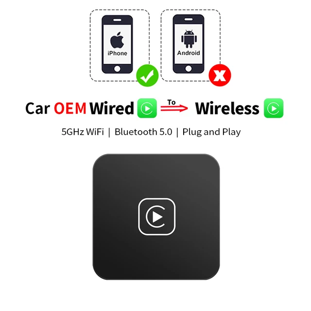 EKIY A1 Mini CarPlay Box for Audi Mercedes Volvo Volkswagen etc Support