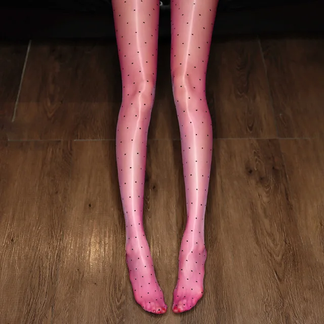 Mujeres Sexy Medias Aurora Aceite Brillante Ultra Delgado Transparente Pantimedias Culo Abierto - Imagen 17 de 19