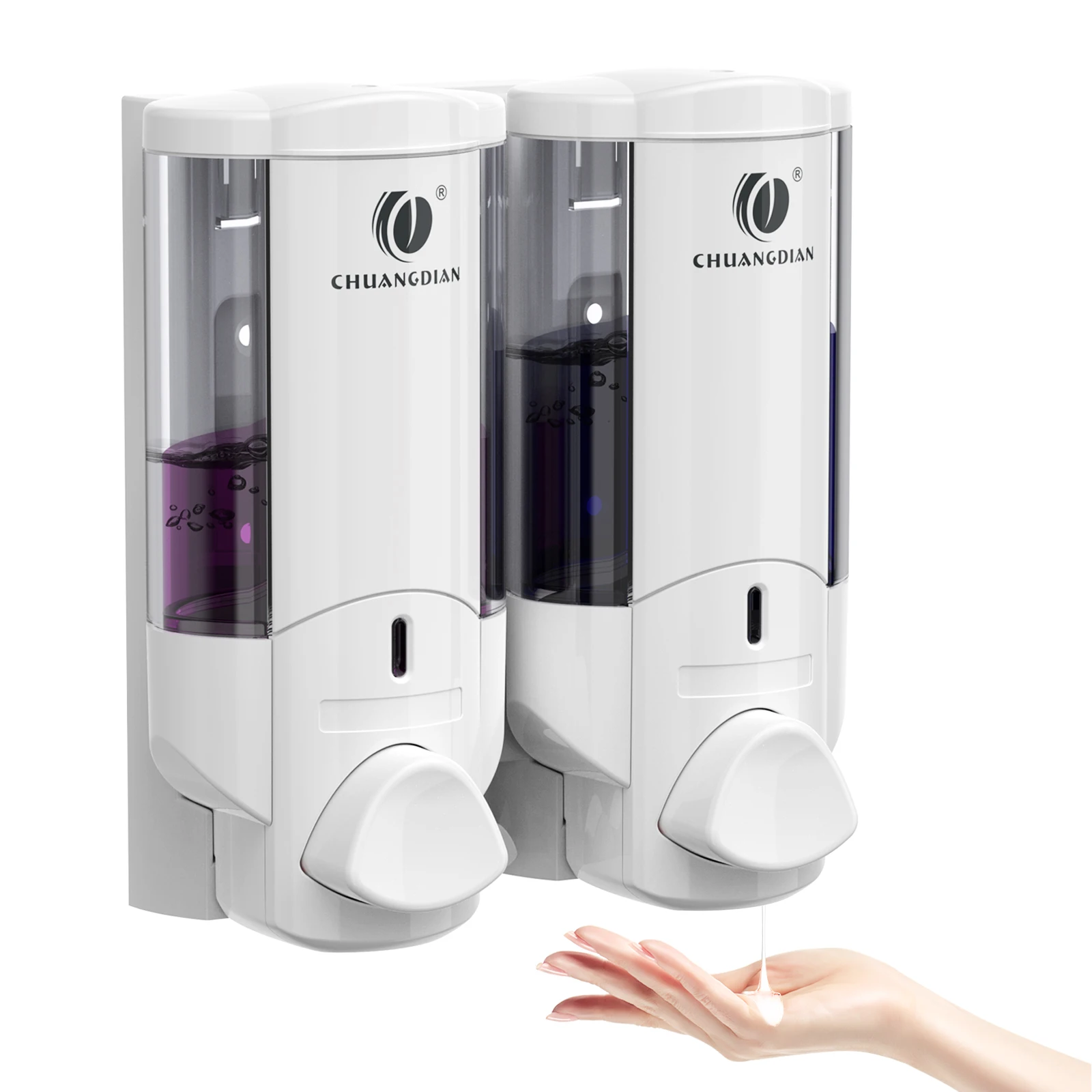 Unieke zeepdispenser van 200 ml voor wandmontage voor badkamer Unieke zeepdispenser van 200 ml voor wandmontage voor badkamer