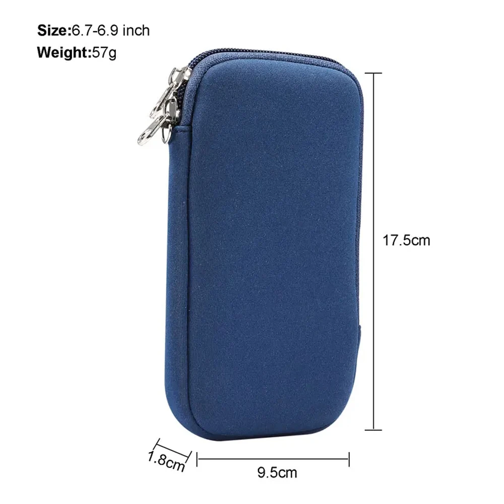Universelle Neopren-Handytasche für iPhone 15 14 13 12 Pro Max Samsung Xiaomi USB-Datenkabel Ladeschatz stoßfeste Aufbewahrungstasche – Detail 3
