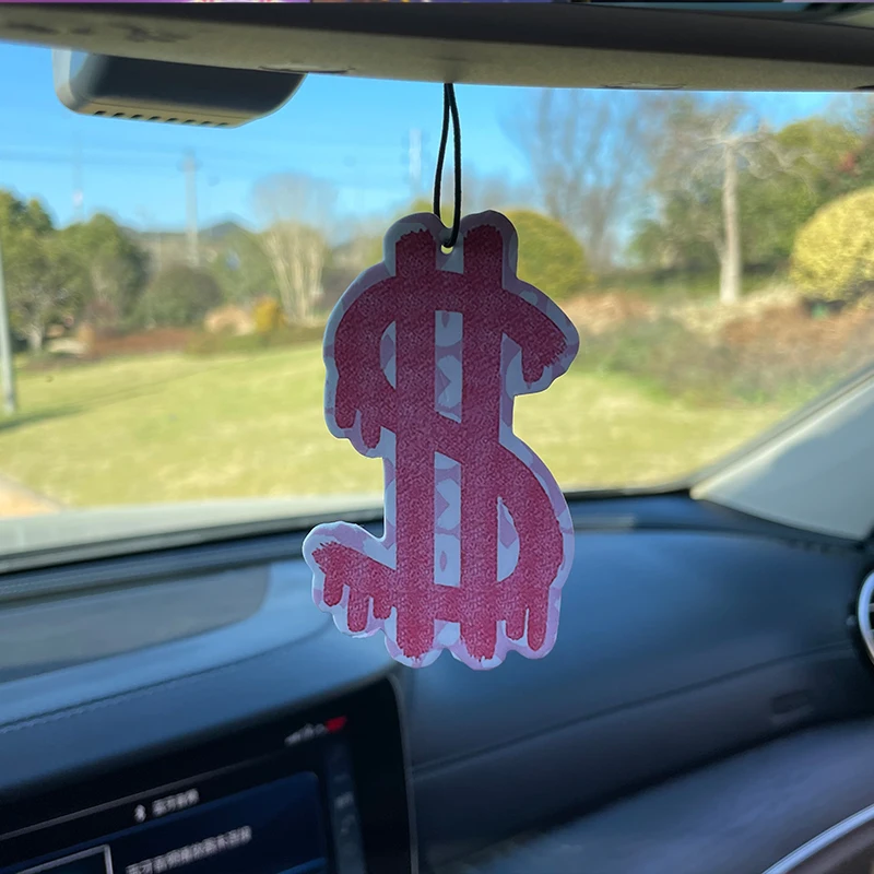 Freesia & English Pear Scented Pink Car Fragrance Tablets - Long-Lasting Air Freshener & Deodorizer