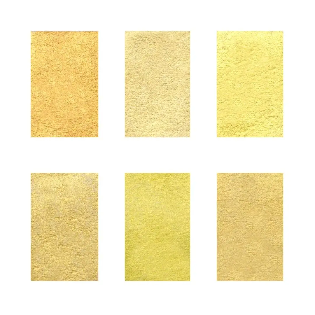 Handmade Metallic Gold Shimmer Watercolour paint Nail Art Painting acuarela 6 Color Set Student Supplies Art Supplies 2