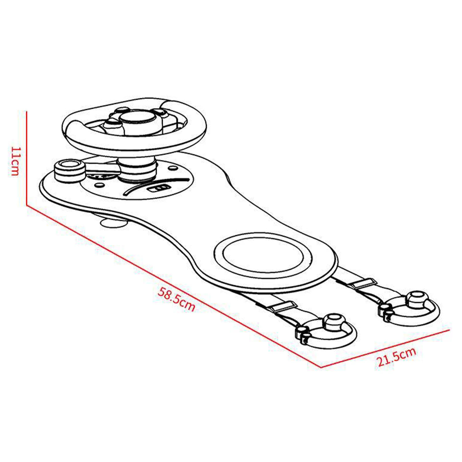 Baby Car Steering Wheel Toy Adjustable Interactive Games Driver Training Simulation Driving for Car Back Seat Batteries Powered 6
