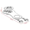 Baby Car Steering Wheel Toy Adjustable Interactive Games Driver Training Simulation Driving for Car Back Seat Batteries Powered 6