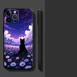 Van Gogh Starry Night Cat Art Phone Case - iPhone 12 Mini (Mix06)