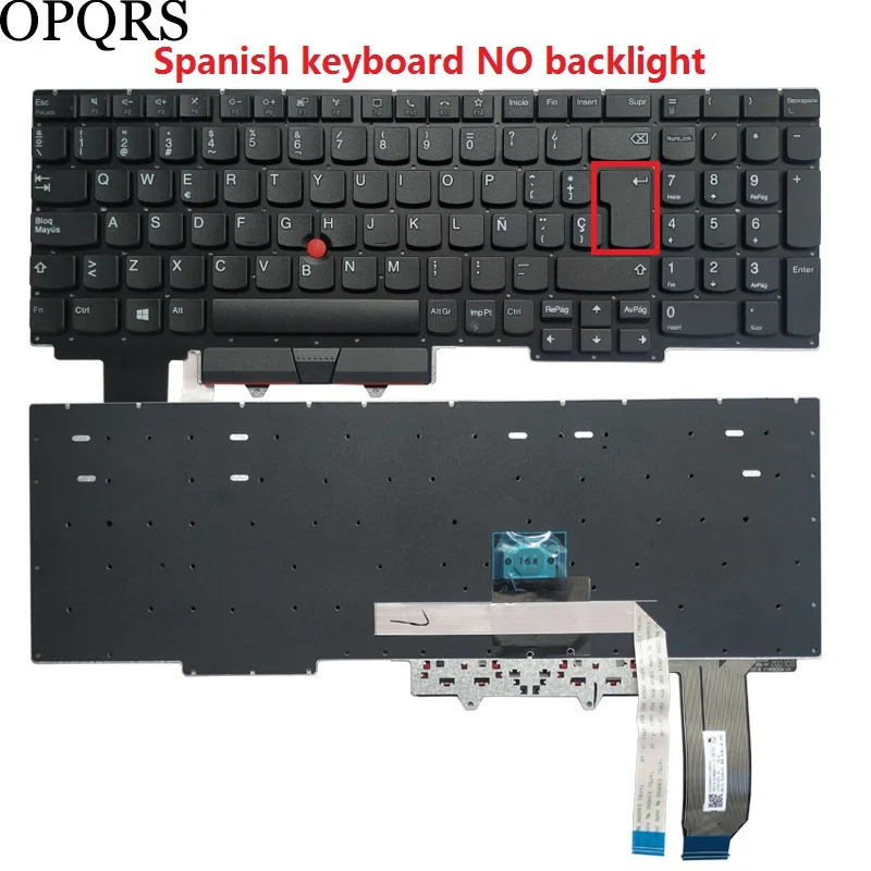 para Lenovo Thinkpad E15 Gen tipo 20t8 20t9 20td 20te Eua Latin la Espanhol sp Francês fr Azerty Teclado do Portátil Novo - Imagem 4