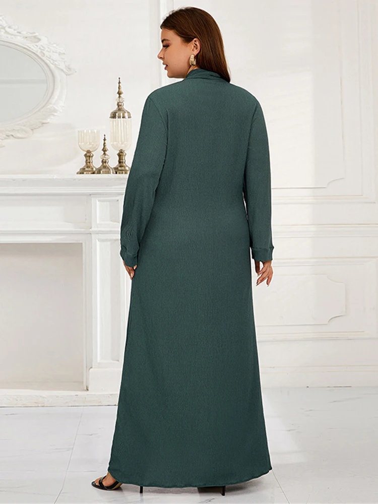 Long Sleeve Abaya Muslim Woman Dubai Islamic Clothing Wedding Party Evening Gown Caftan Marocain Femme African Dashiki Boubou