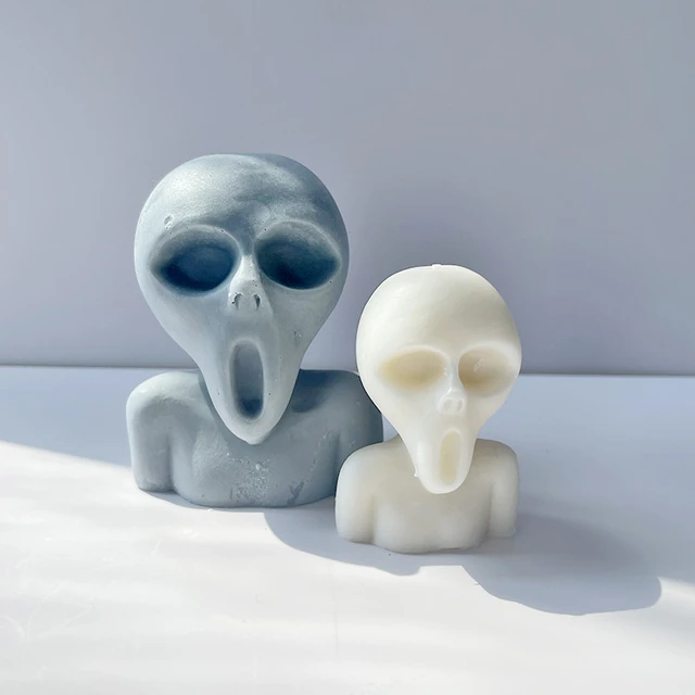 3d Skull Silicone Mold Halloween Hand-made Candle Mold Diffuser Gypsum  Aromatherapy Resin Ornament Cake Decor Resin Mould - AliExpress