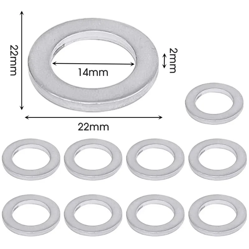 Oil Drain Plug Crush Washer Gasket 14MM For Honda Accord Civic CRV CRZ HRV Acura 9410914000 94109-14000 94109 14000 Fit2006-