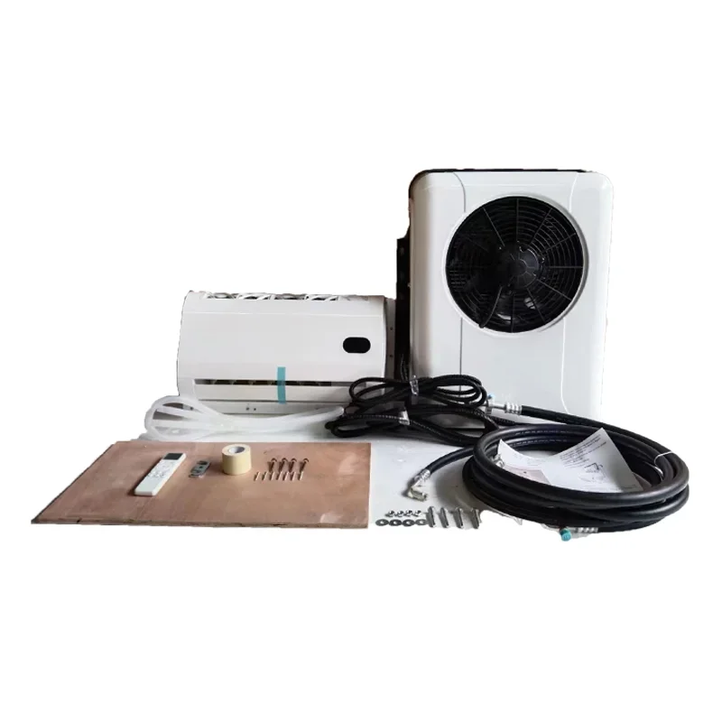 10000BTU 12V DC Backpack Sleeper Cabin Cooler 24v Dc 12 Volt Truck Roof Air Conditioner For Truck 3