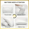 Soft Cotton Fiber Pillow 3D Neck Pillow Suitable for Sleeping Bedrooms and Hotels Comfort and Quality 1pc Hotel Style Decorate 6