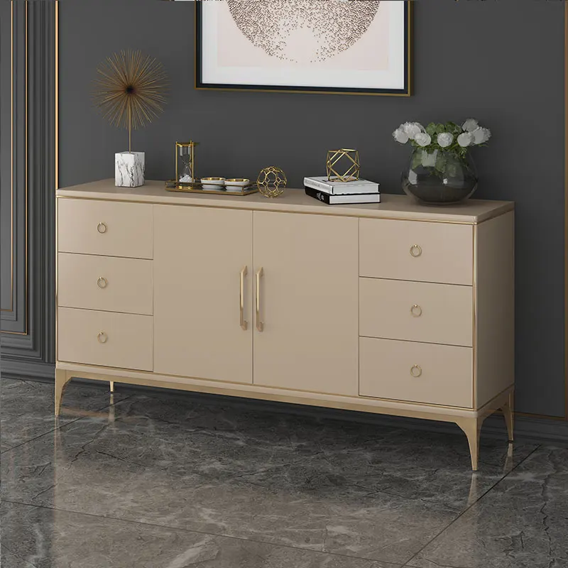 

Роскошный дизайнерский шкаф-сервант в американском стиле, современный и простой шкаф от двери до двери, стена из массива дерева для гостиной, чайный шкаф