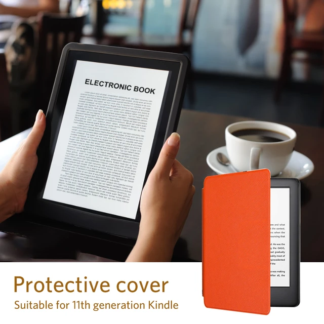 Étui de protection pour 6.8 « Kindle Paperwhite 5 11ème génération Pu Cuir  Léger Smart Cover Protector