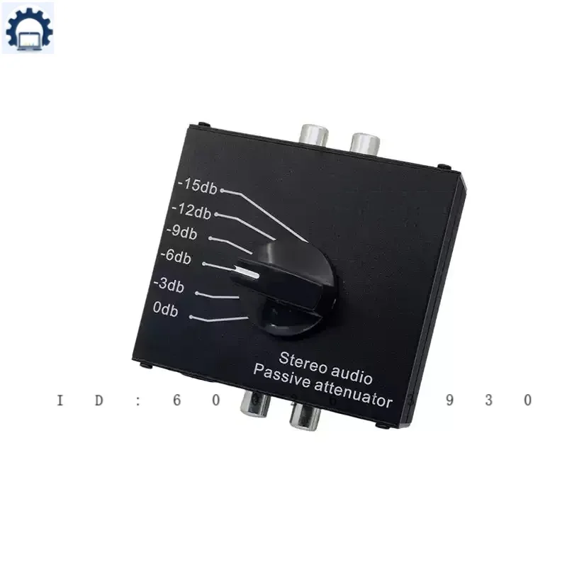 0db -3db -6db -9db -12db -15db 스테레오 오디오 패시브 감쇠기 3.5mm 6.5mm RCA 하이 레벨에서 로우 레벨로 스피커 앰프용
