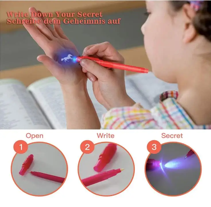 Invisible Disappearing Ink Pen Marker Secret Spy Message Writer