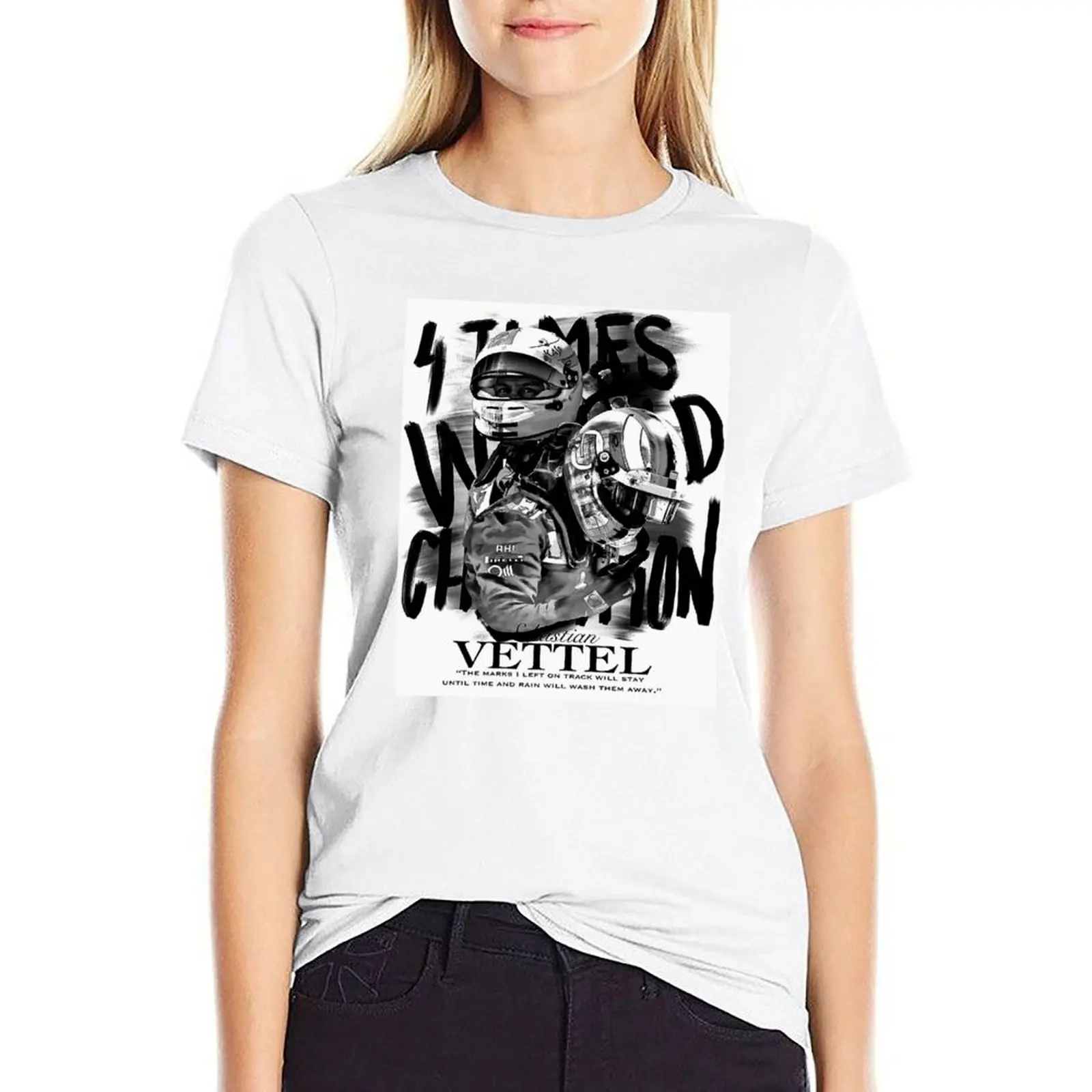 

Sebastian Vettel T-shirt animal print shirt for girls plus size tops Womens graphic t shirts