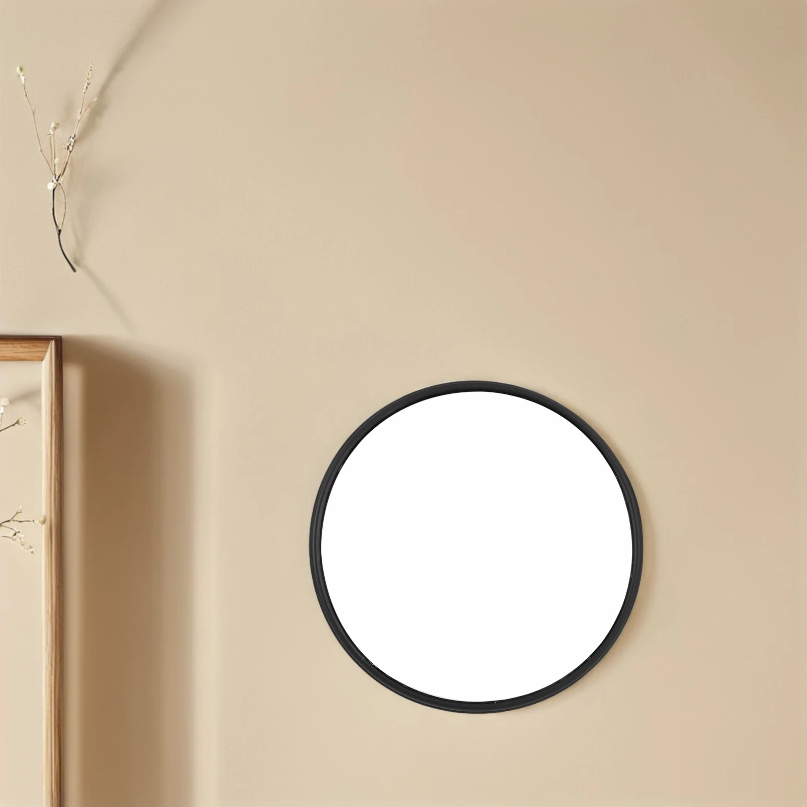 30cm 감각 버블 거울: 용 검정색 테두리가 있는 어린이용 펑키 볼록 벽 패널 - 자폐증을 위한 인터랙티브 시각 놀이