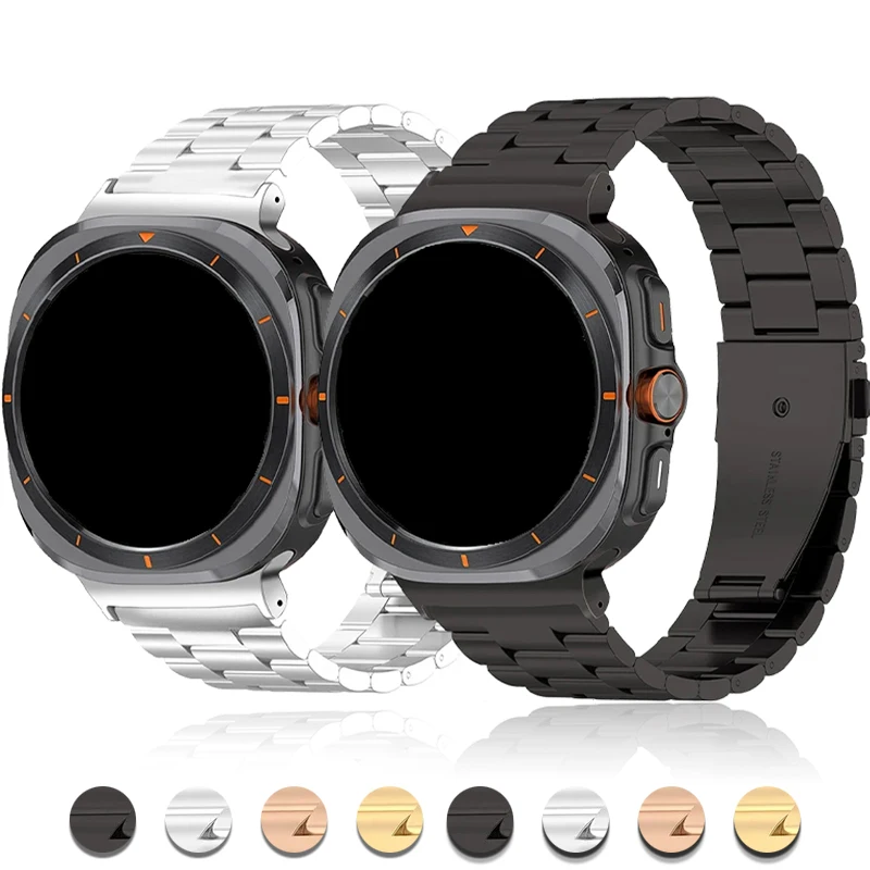 Stainless Steel Quick Fit Strap for Smartwatch - No Gaps Metal Bracelet Design