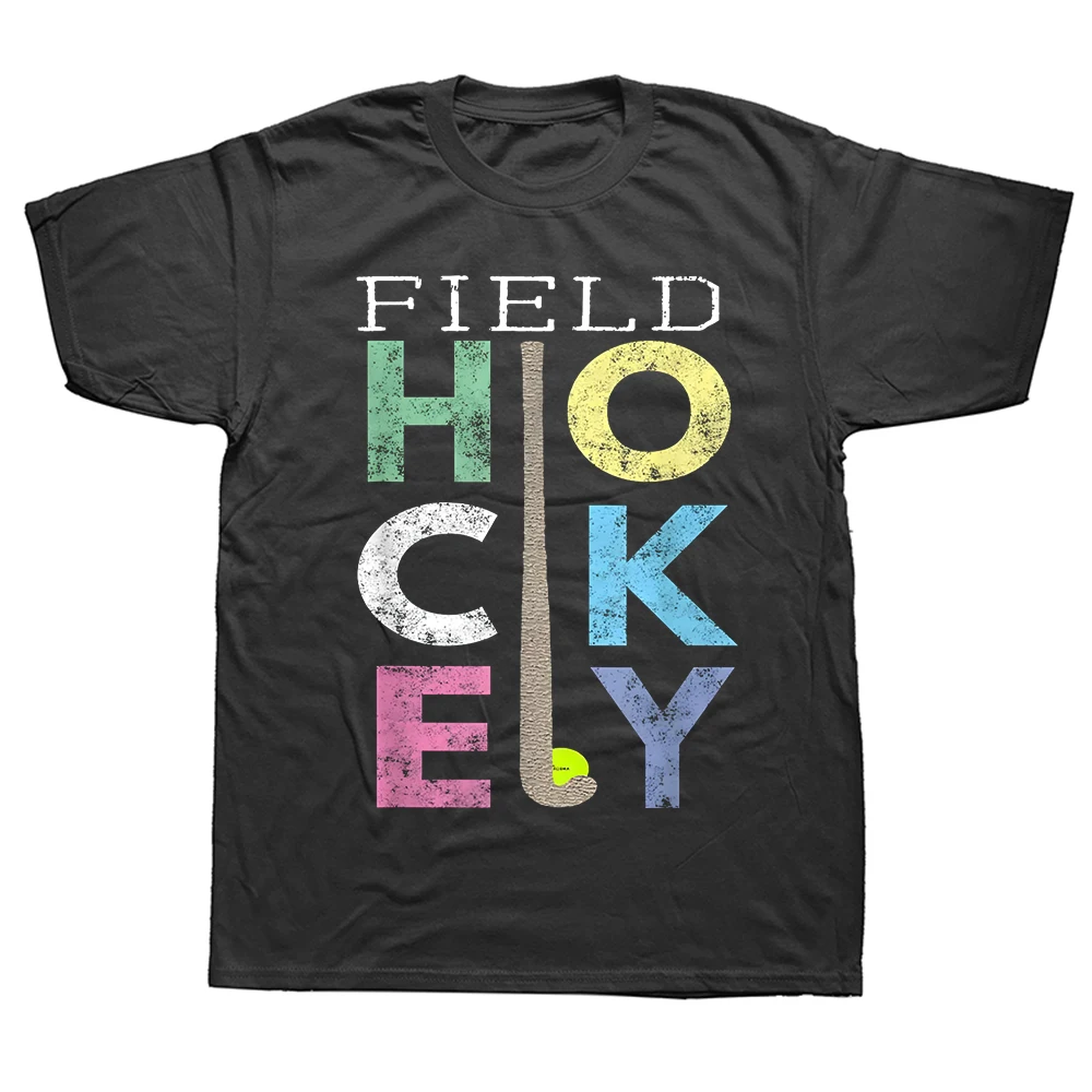 Girls Love Feldhockey Grafik T-Shirts für Männer und Frauen aus reiner Baumwolle, Humor Streetwear T-Shirt, Kurzarm, Unisex Geschenkidee Kleidung