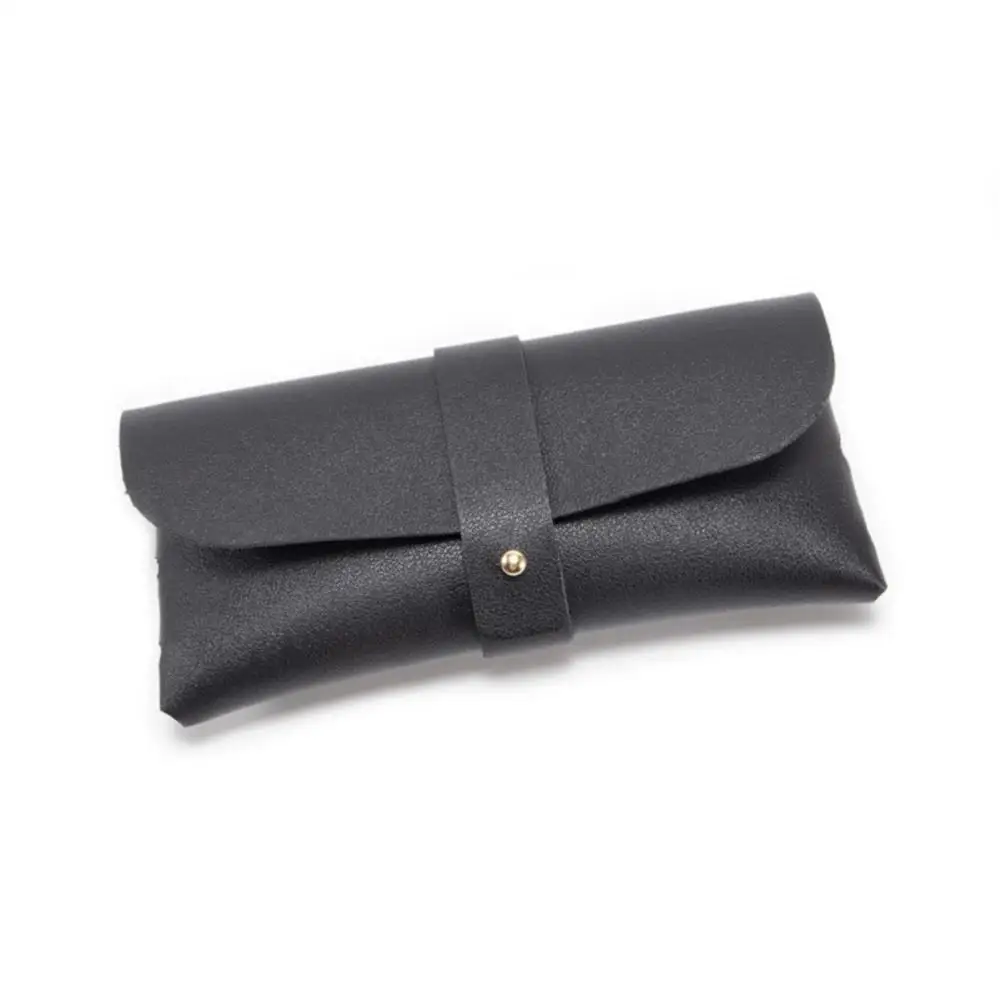 1Pcs New Soft Pu Leather Glasses Bag Fashion Glasses Protective Case Women Men Portable Sunglasses Boxes Eyewear Accessories