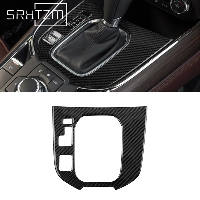 

Наклейка из углеродного волокна для оформления интерьера автомобиля в центральной точке для Mazda панельная Накладка для коробки передач CX9 2016-2020, автомобильные аксессуары