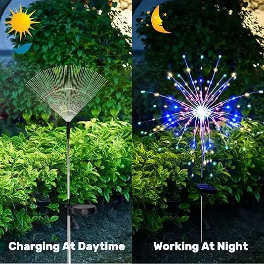 Solar Garden Lights Outdoor Waterproof Firework Decorations