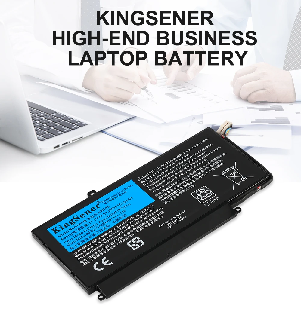 Bateria do Portátil Dell Vostro 5460 5470 5560 14 5480 Inspiron 14 5439 V5460d1308 V5460d-1318 5470d-1328 Kingsener-vh748 - Imagem 5