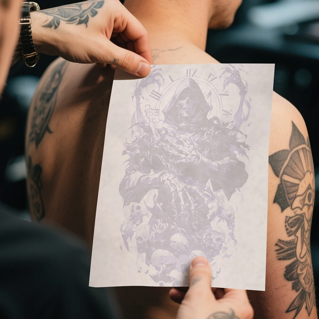 KVM 25-100 Fogli A4 Carta Transfer per Tatuaggi, Carta da Tracciatura per Disegno a Mano e Trasferimento Termico, Adatta per Macchina per Trasferimento Tatuaggi - immagine 5