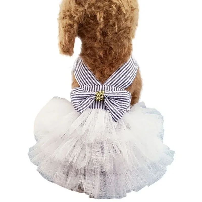 Pet Bowknot Summer Dress 3