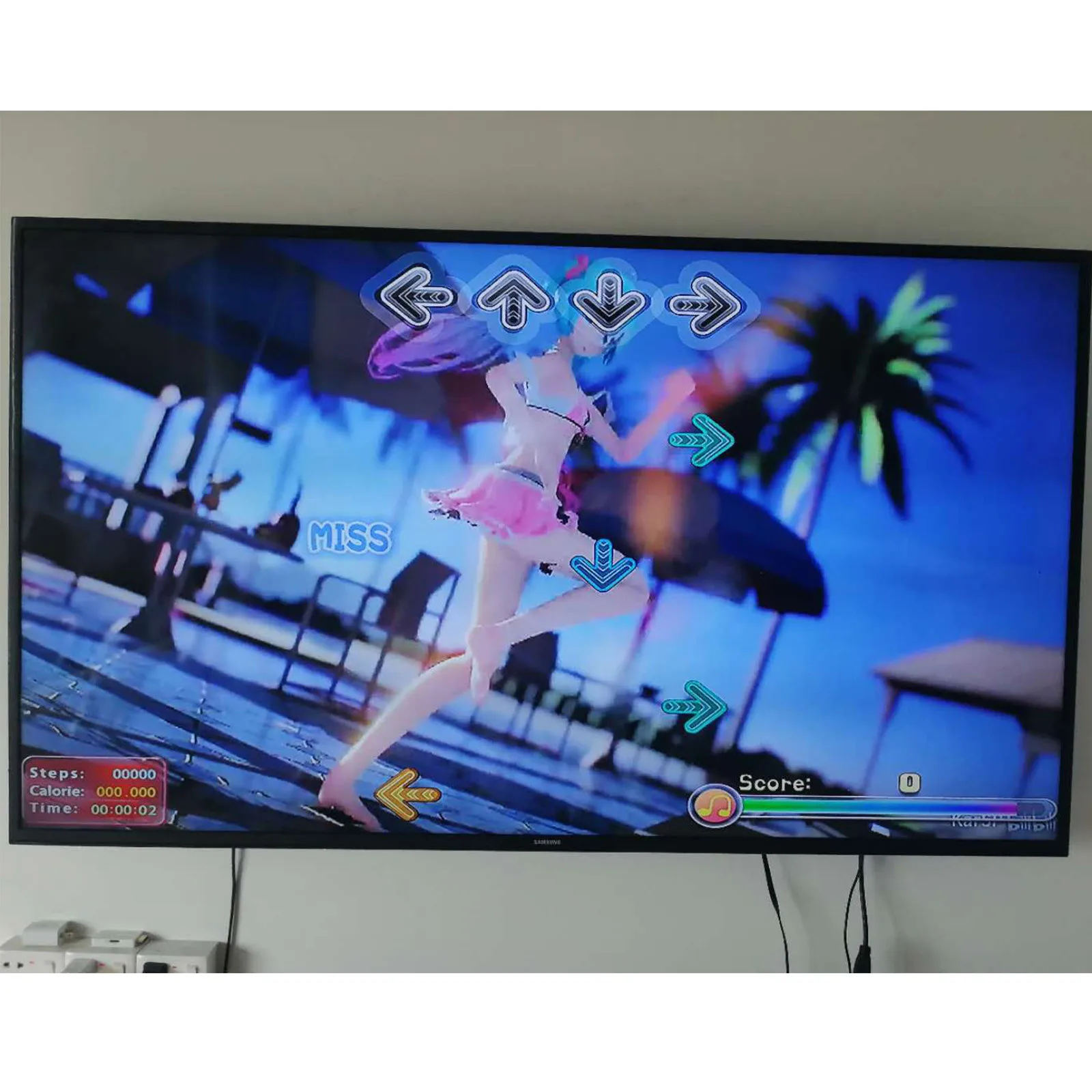 Dance Mat Fitness Gaming Machine Pad for TV Home Use Running 3D Sensing Game Console Single Player PC Weight Los