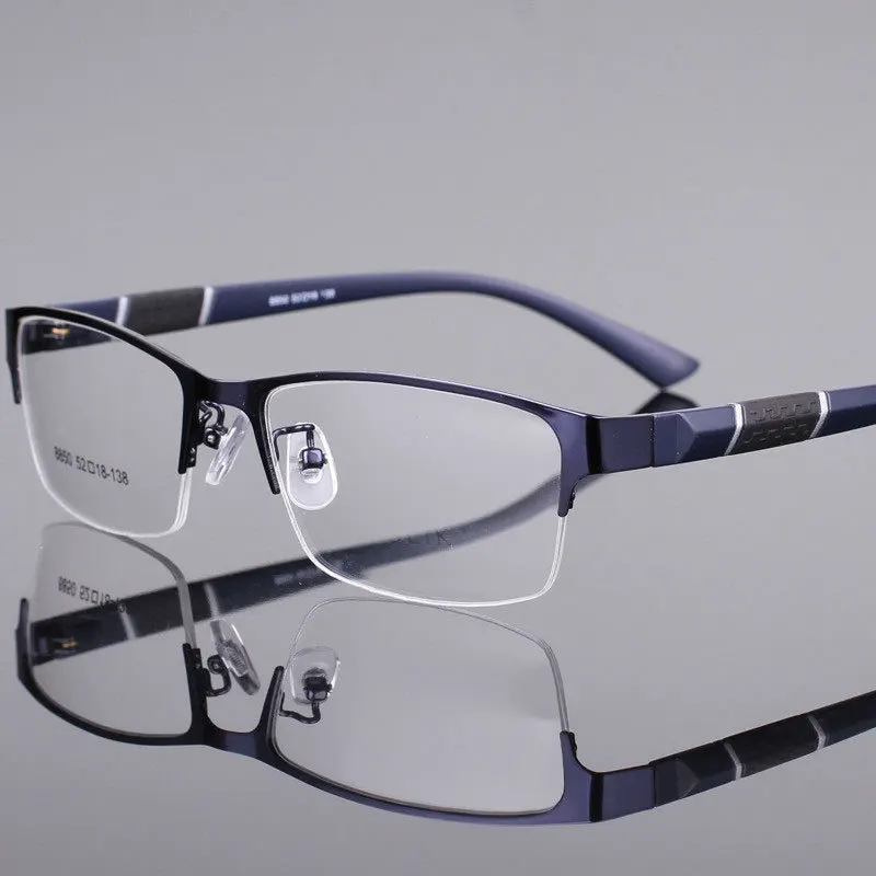 

Metal Anti-blue Light Reading Glasses Men Business Eyewear Farsighted Eyeglasses Diopter 0 +1.0 +1.5 +2.0 +2.5 +3.0 +3.5 +4.0