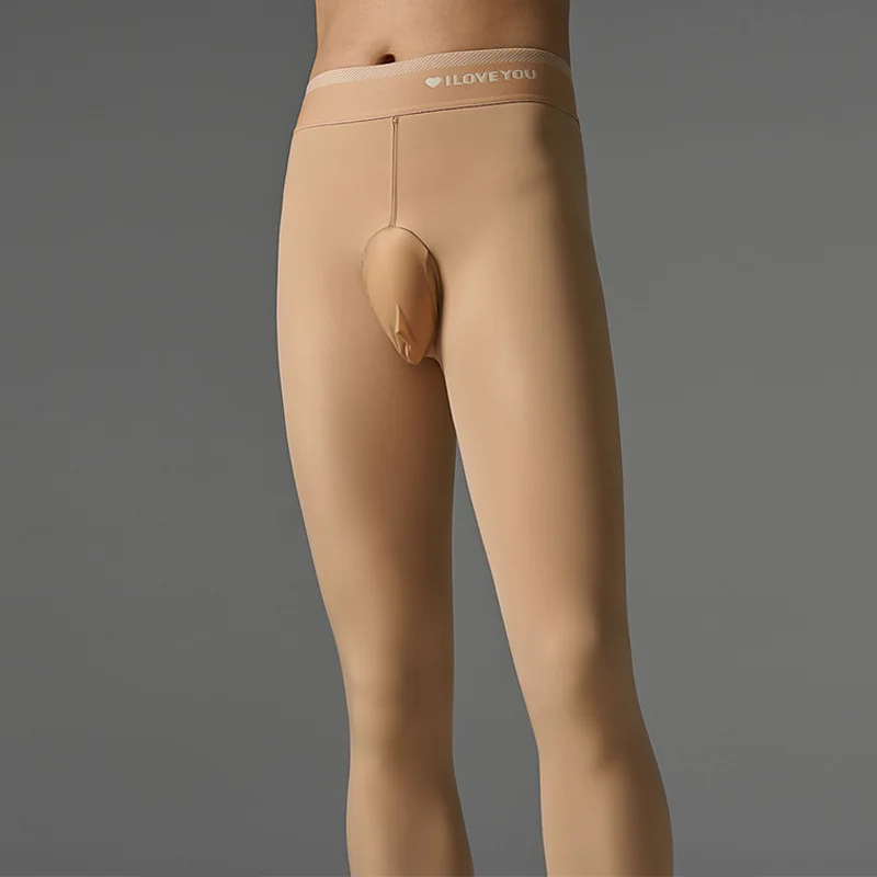 Autumn Winter Seamless Men Pantyhose Stockings Male High Waist Elastic Sexy Leggings Tights