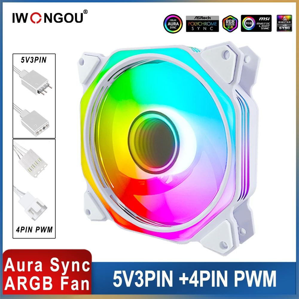 Cooler Argb For Pc Case Ar12pro Cooling Fan 4pin Computer Case Fan