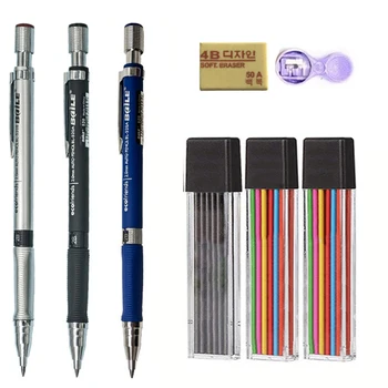 2.0mm Mechanical Pencil With Black/Color Lead Refill Automatic Pencil Art Drawing Sketching Pencils For School Office Stationery 1