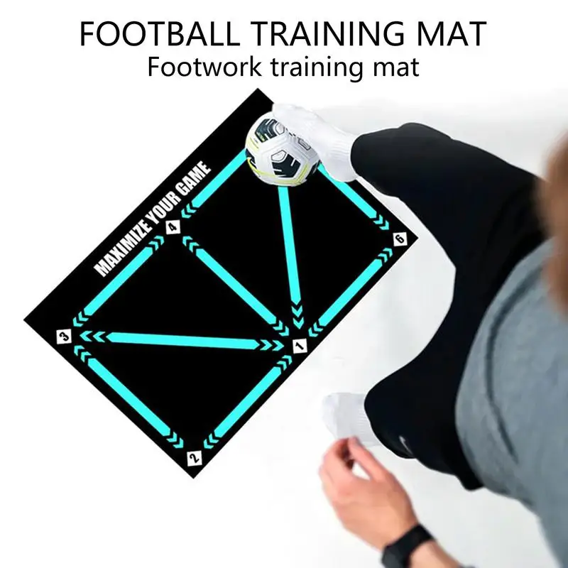 Fußball-Trainingsmatte 60x90 Cm – Rutschfest & Leise Für Drinnen, Perfekt Für Dribbling & Ballkontrolle