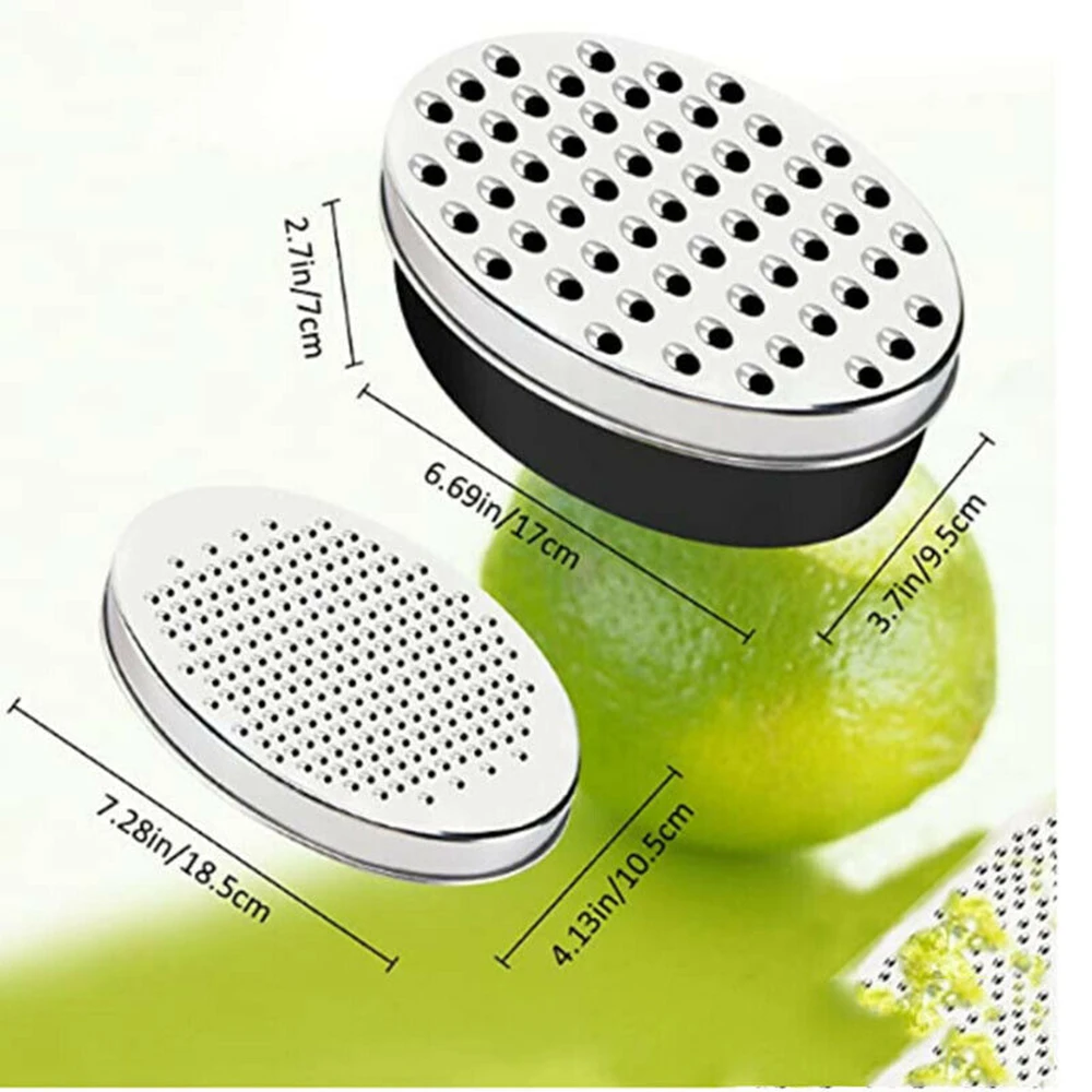 Stainless Steel Cheese Grater Container Store Two-Sided Fruit Vegetable Slicer Tool Manual Home Kitchen Accessories Gadget vegetable slicer